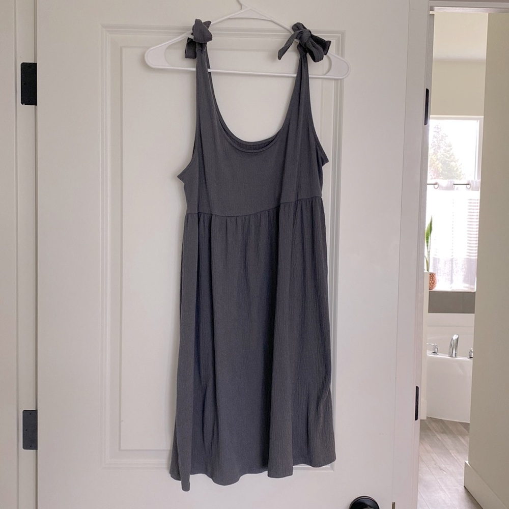 Tie shoulder dress